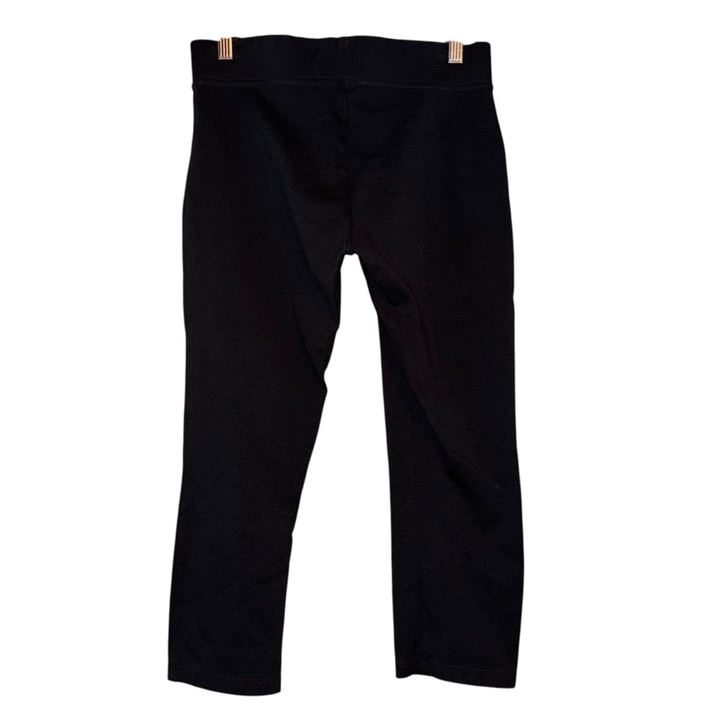 AMERICAN GIANT No BS Ponte Slim Pants Mid Rise Crop Leggings Black Size 2 Petite - Picture 7 of 9